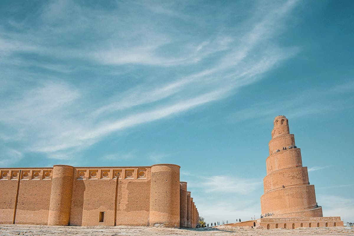 المئذنة الملوية في سامراء بالعراق