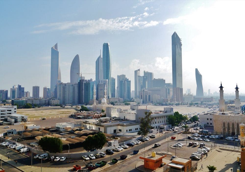 أفق مدينة الكويت وأبراجها